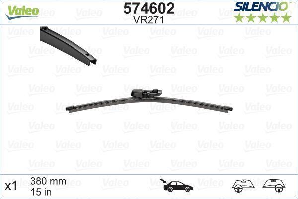 Logu slotiņa S574602 Valeo Silencio SEAT