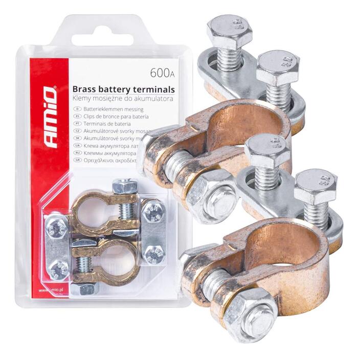Brass battery terminals 600AMP, 2 pcs. (01161)