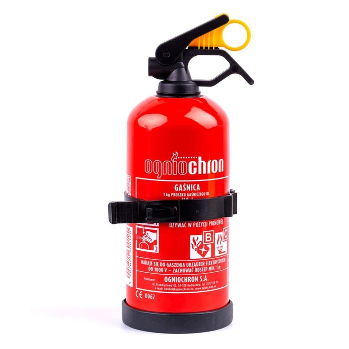 OGNIOCHRON Ugunsdzēšamais aparāts 1kg ar manometru