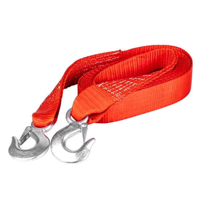 Auto vilkšanas trose - lenta 7000kg 60mm 5m hook+hook AMIO-03991 (03991m)