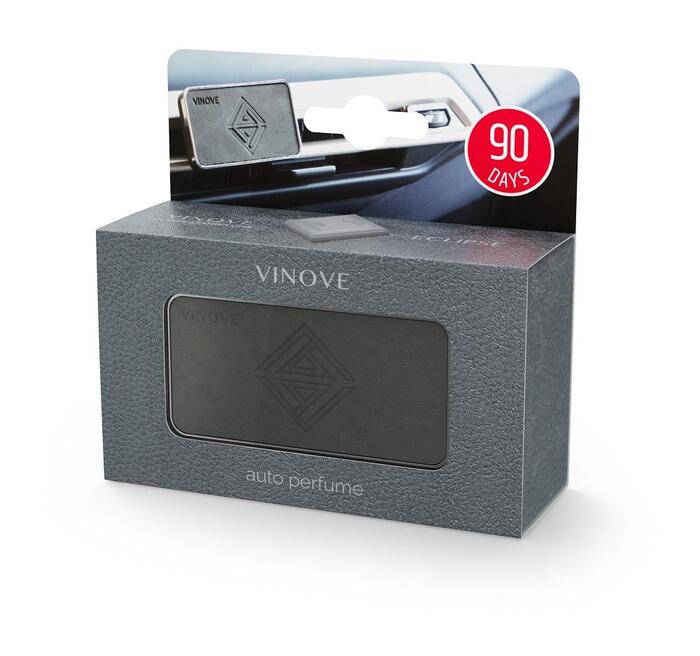 Auto gaisa atsvaidzinātājs VINOVE CLASSIC LEATHER LINE SILVERSTONE (V11253/V16-01)
