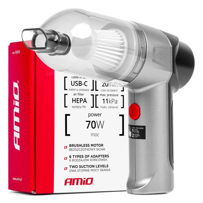 Auto putekļusūcējs HEPA AMiO-03693 (03693)