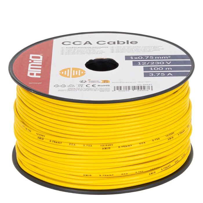 CCA skaļruņu kabelis CCA 1x0.75mm2