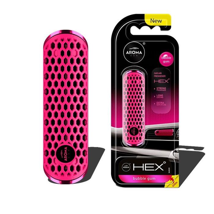 Gaisa atsvaidzinātājs AROMA FANCY SHAPES POLYMER HEX Bubble Gum (A83582)