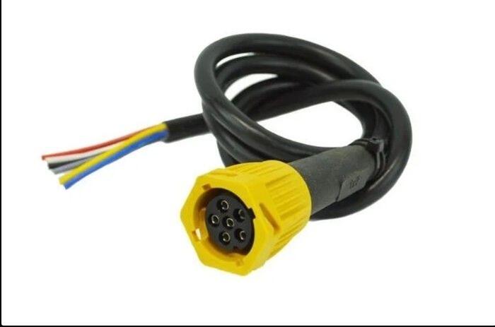 Lukturu kontakts 6pin 1m dzeltens Bajonet