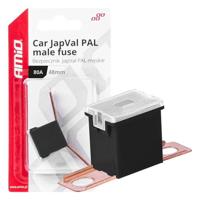 Drošinātājs Car JapVal PAL male fuses 48mm 80A AMIO-03423 (03423)