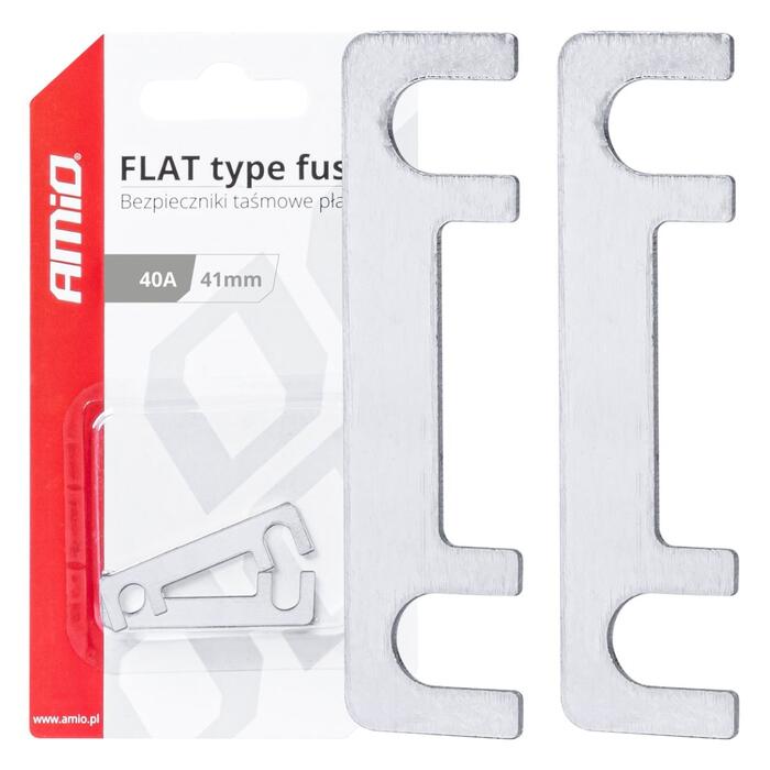 Drošinātāji Car FLAT type fuses 41mm 40A AMIO-03490 (03490)