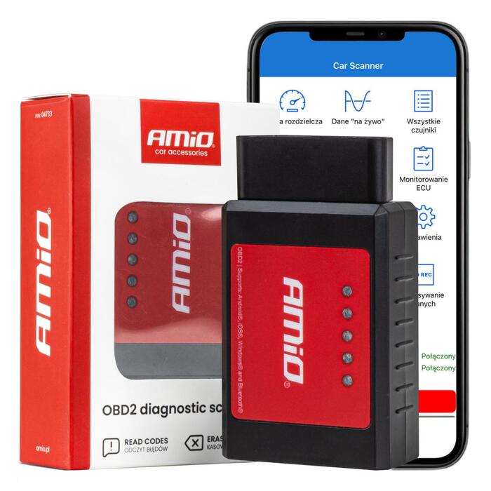 OBD2 diagnostikas skeneris AMIO-04733 (04733m)