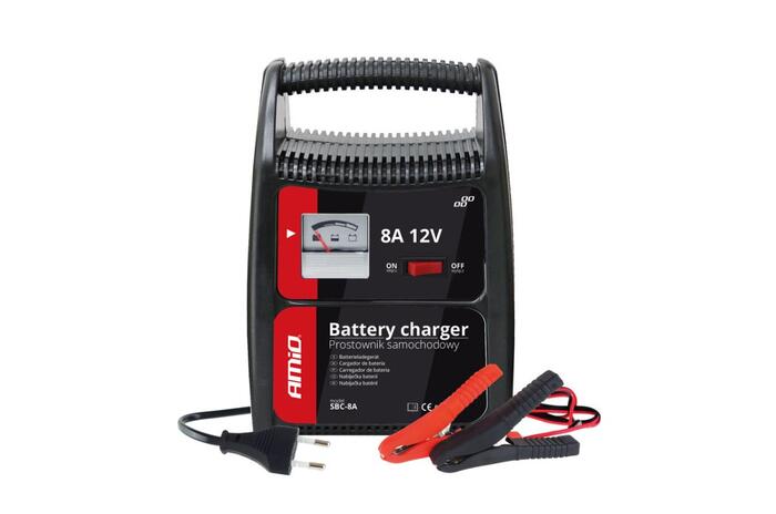 Auto akumulatora lādētājs 8A, 12V AMiO