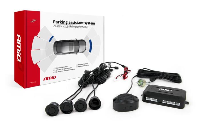 AMiO Autostāvvietas sensors 4 Zvanītājs melns