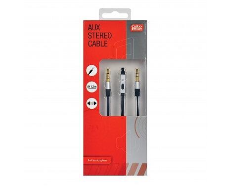 AUX Audio vads ar mikrafonu 120cm
