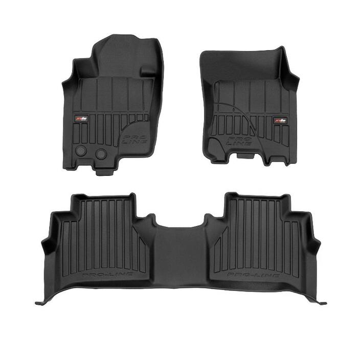 Gumijas paklāju komplekts 3D FROGUM NISSAN NAVARA IV no 2014-... (09-3D425750)