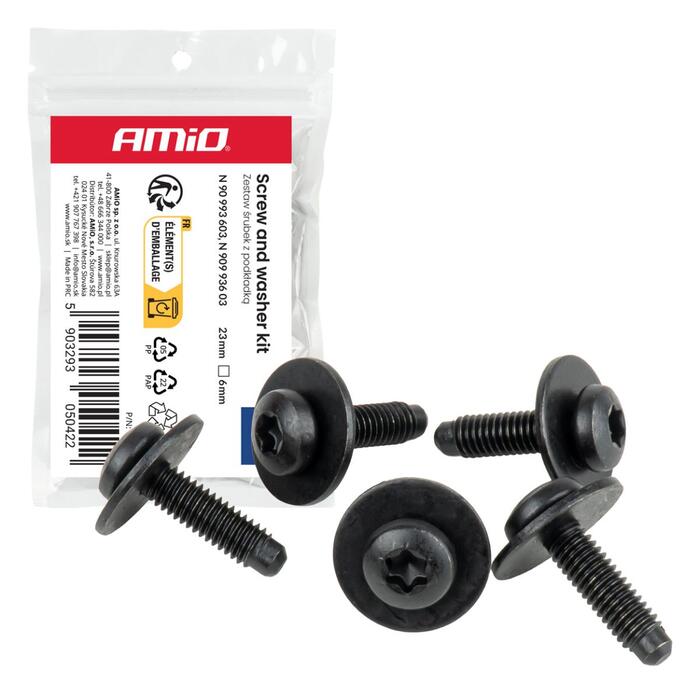 Torx skrūvju un paplāksņu komplekts⌀ 6