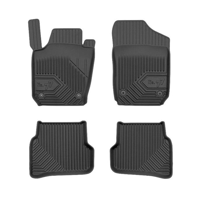 Gumijas paklāju komplekts SEAT IBIZA IV 2008-2017; VW POLO V 2009-2017 (09-77408241)