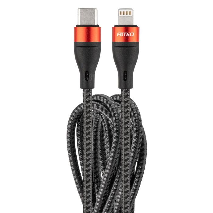 AMiO Vads USB-C+Lightning Cable200cm FullLINK UC-19