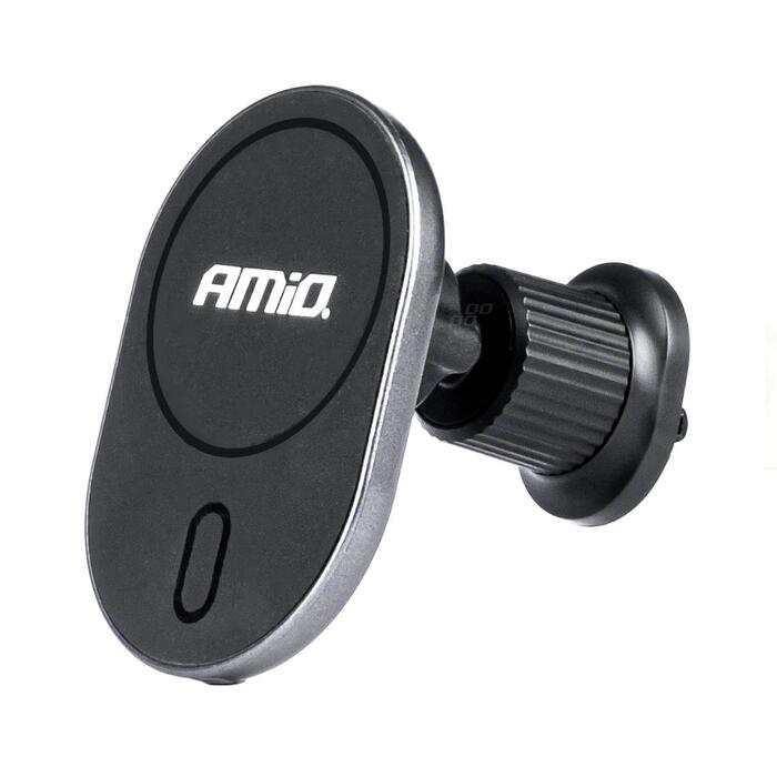 Auto telefona turētājs Magnetic phone holder My Mag 15W AMIO-03769 (03769)