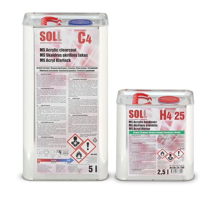 SOLL C4 MS Divkomponentu akrila laka