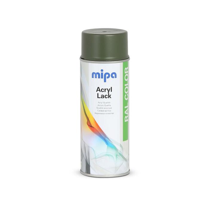 MIPA Akrila krāsa RAL 6031 Bronzas zaļa (Nato Bronze Green), matēta 400ml (214006031STM)