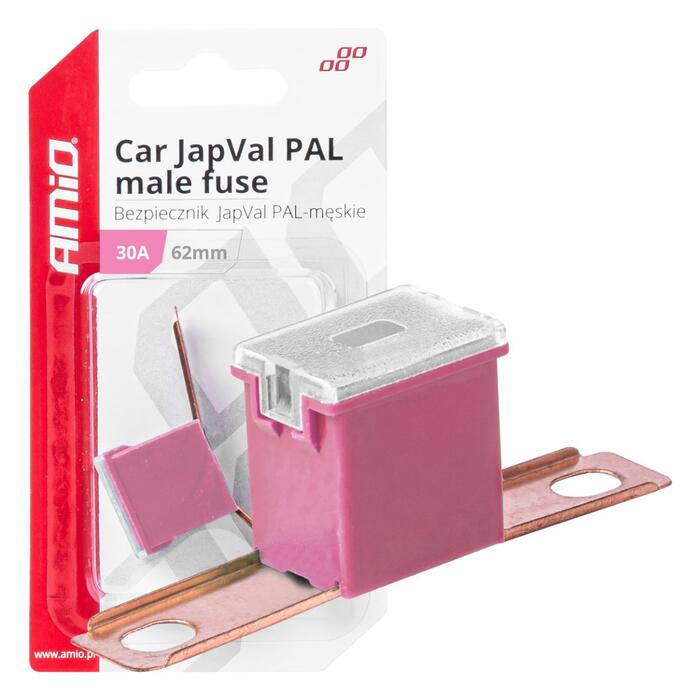 Drošinātājs Car JapVal PAL male fuses 62mm 30A AMIO-03427 (03427)