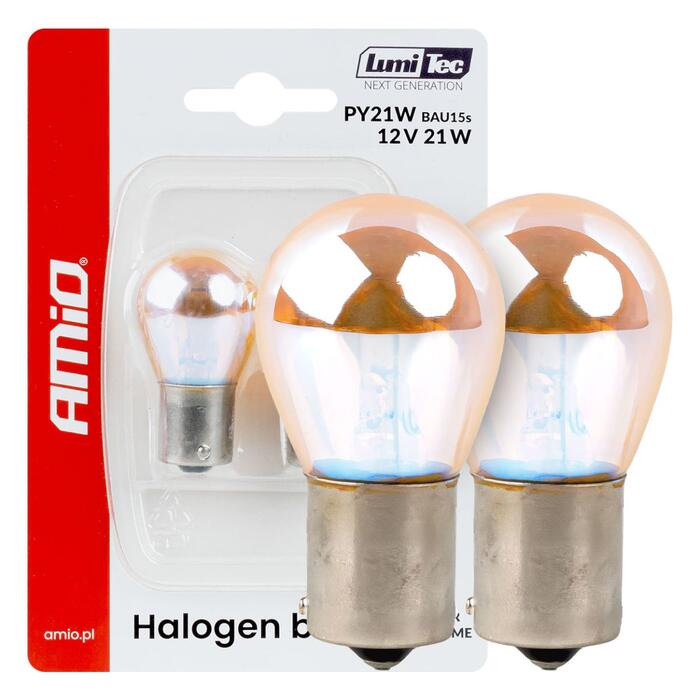 Halogenas spuldzes PY21W 12V21W BAU15S LumiTec