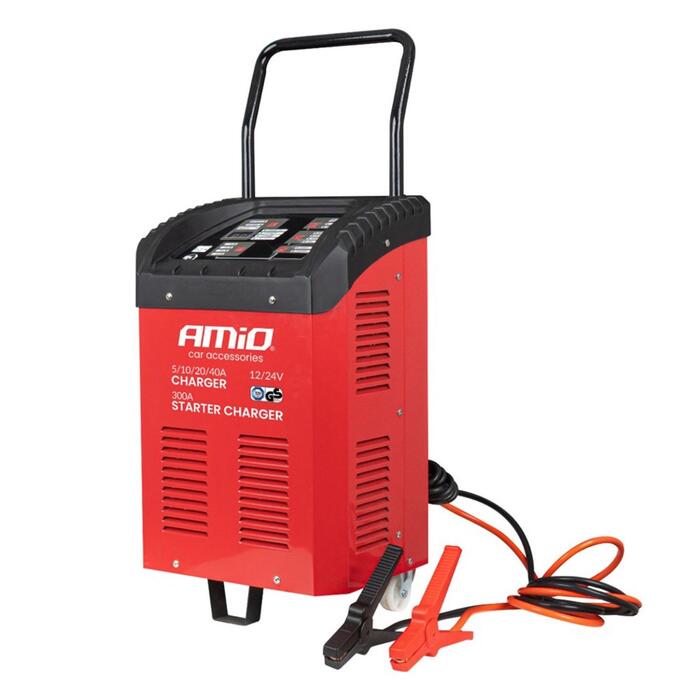 Auto akumulatora lādētājs un starteris 40A, 12V/24V 300A, AMIO-04500 (04500)