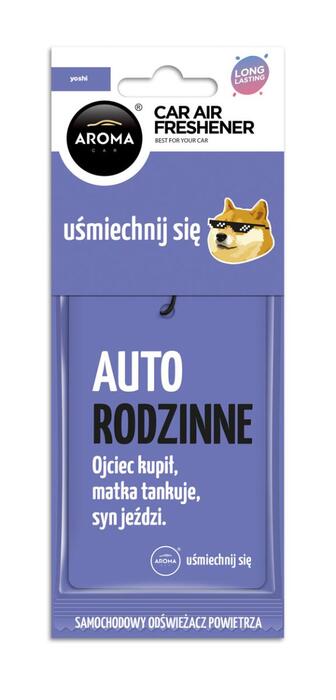 Auto gaisa atsvaidzinātājs AROMA CAR LETS SMILE Yoshi (A10668)