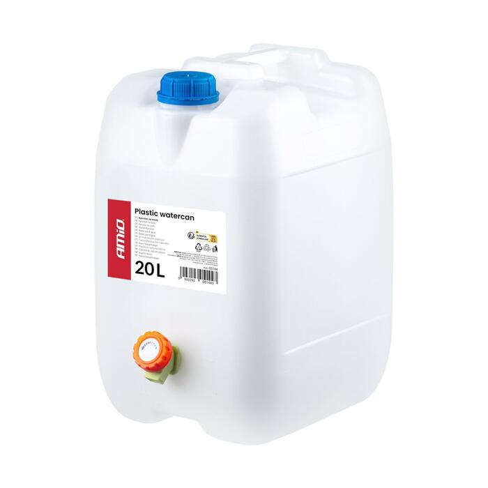 Plastmasas ūdens kanna ar krāniņu 20L