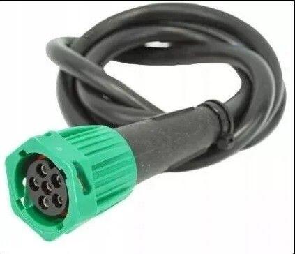 Lukturu kontakts 6pin 1m zaļš Bajonet