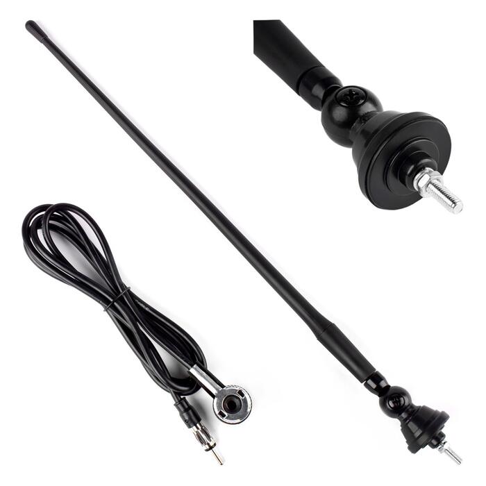 Auto antena Rubber 34cm 5mm adaptor ANT02 (01049)