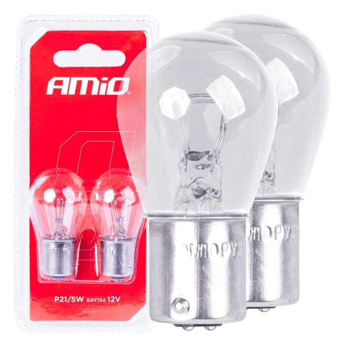 AMiO Halogen spuldze P21/5W BAY15D 12V