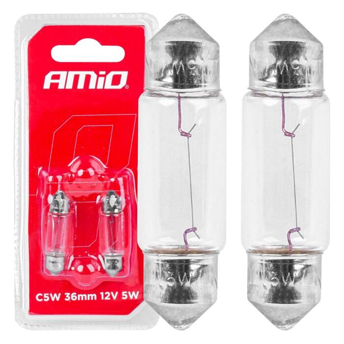 AMiO Halogen spuldze C5W Festoon SV