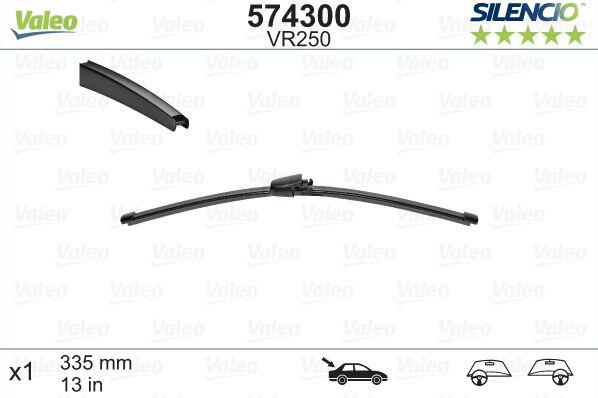 Logu slotiņa S574300 Valeo Silencio SEAT