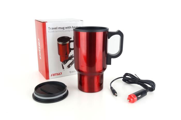 AMiO Auto tējkanna/krūzīte 450ml sarkanā krāsā