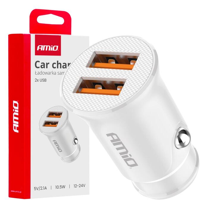 Automašīnas ligzdas Lādētājs 2x USB-A 2