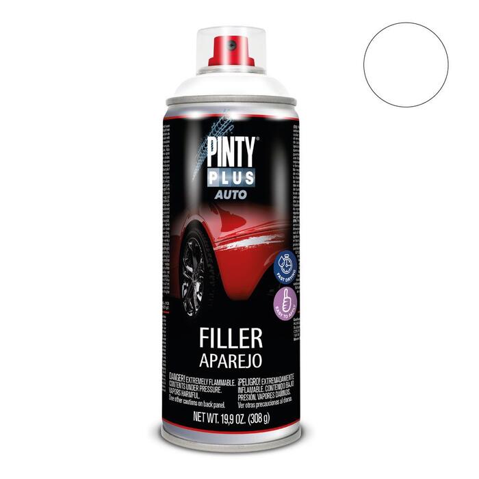 Balta pildošā šķidrā špaktele aerosolā TECH