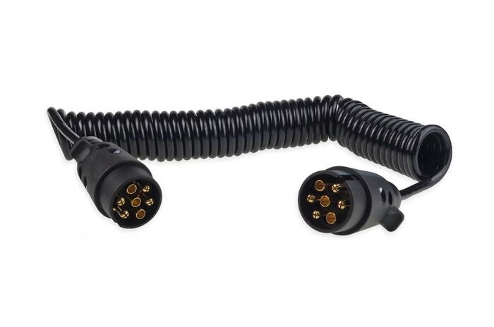 7PIN spirālveida kabelis 12V m 6 (02390)