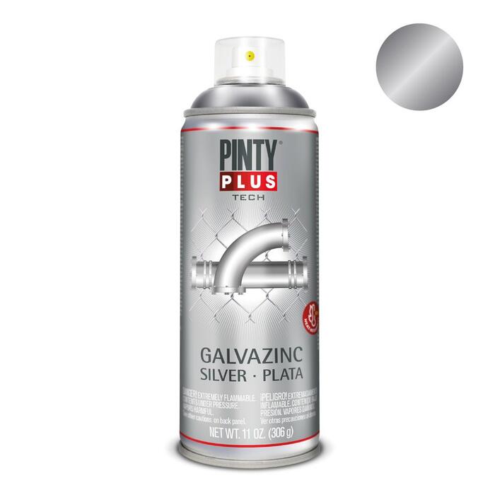 Sudraba grunts krāsa aerosolā ar cinku