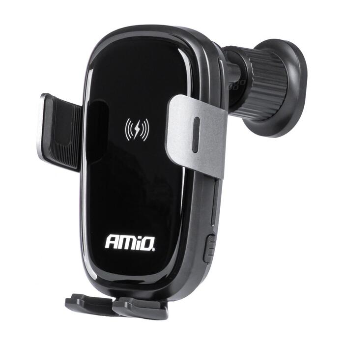 Auto telefona turētājs Phone Holder with Wireless Charger 15W AMIO-03778 (03778)