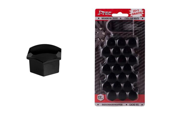 Auto skrūvju vāciņi 17 mm black (G21301)