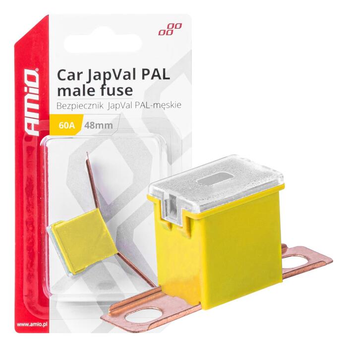 Drošinātājs Car JapVal PAL male fuses 48mm 60A AMIO-03421 (03421)