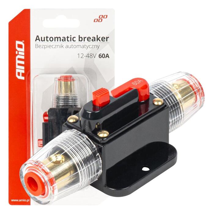 Automātiskais drošinātājs, circuit breaker 12-48V 60A AMIO-03819 (03819)