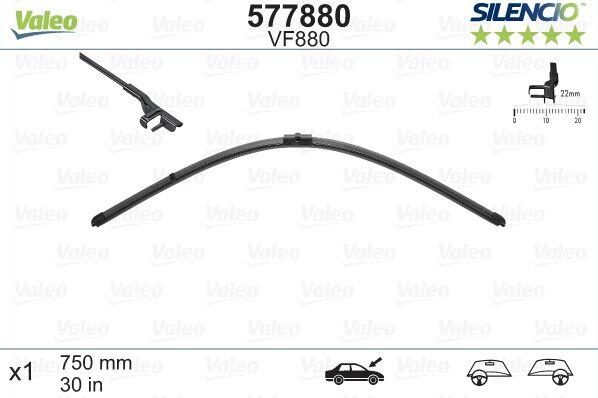 Logu slotiņas S577880 Valeo Silencio AUDI
