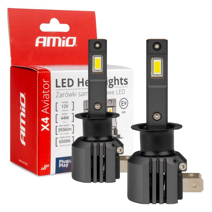 LED Headlights X4-series AVIATOR H1 6500K