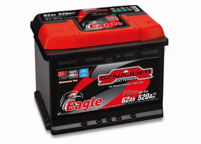 Auto akumulators 12 V / 62