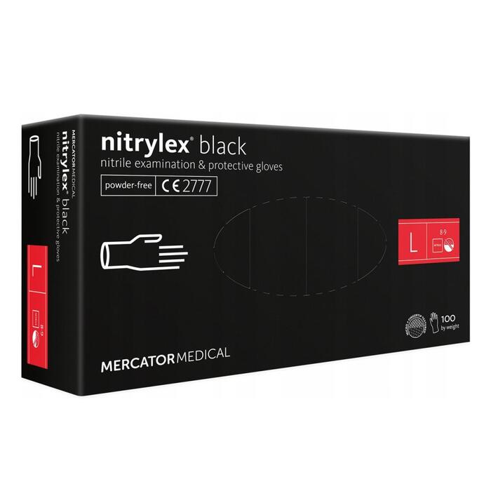 Mercator Medical Melni nitrila cimdi Basic