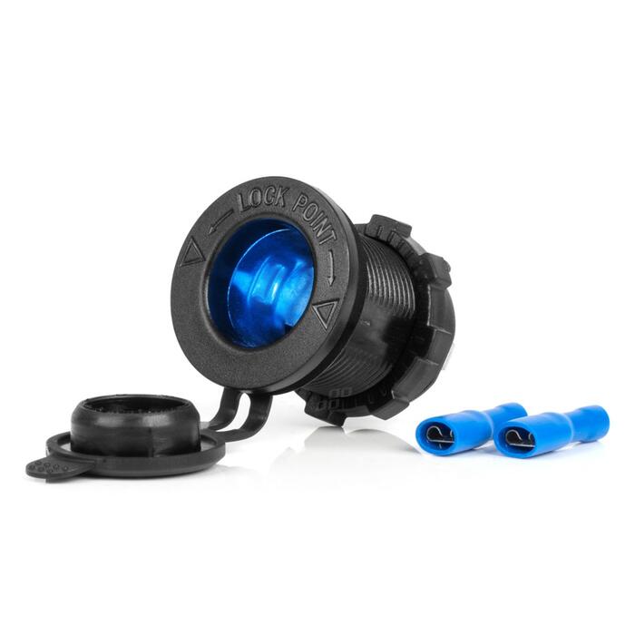 Ūdensdroša auto piepīpētāja ligzda BLUE LED