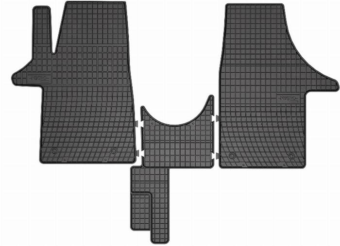 Gumijas paklāju komplekts El TORO VW TRANSPORTER T5 2003-2015; VW TRANSPORTER T6 2015-2019 (09-D0073)