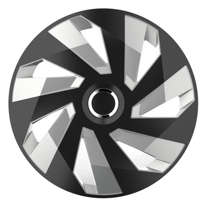 Auto disku dekoratīvā uzlika Vector RC BLACKSILVER 15" (10499)