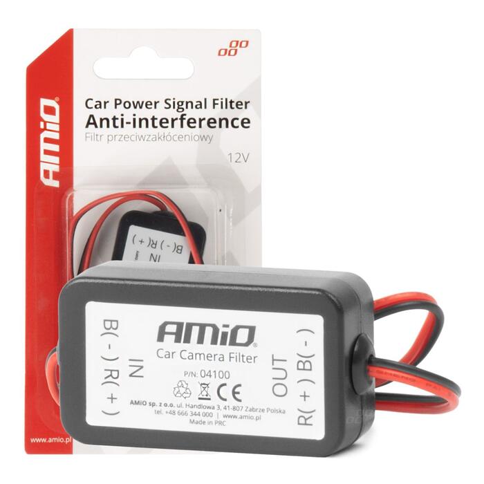 Automašīnas barošanas signāla filtrs pret traucējumiem 12V AMIO-04100 (04100)