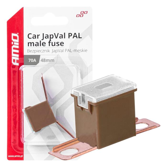 Drošinātājs Car JapVal PAL male fuses 48mm 70A AMIO-03422 (03422)